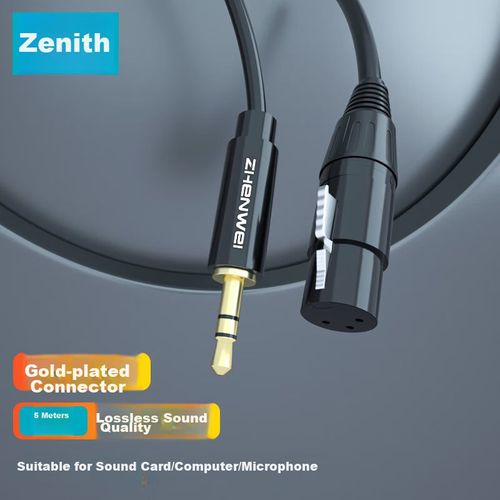 Cable ZHENWEI 3.5 mm a XLR Hembra 5 m