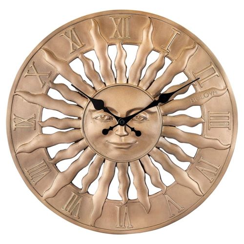 Reloj de pared Bulova Sunrise C4860 143 cm 3D resina Sunburst