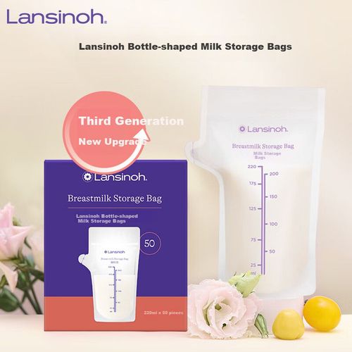 Bolsas Para Leche Materna Lansinoh 220 Ml 50 Piezas