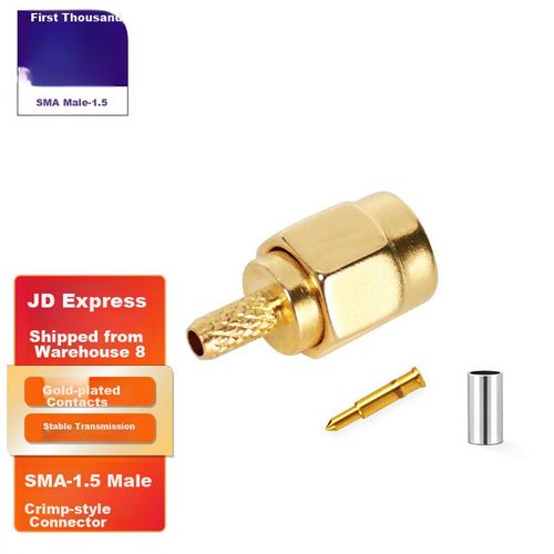 Conector SHOCHAN SMA-1.5 Macho RF 50 Ohmios Paquete 2