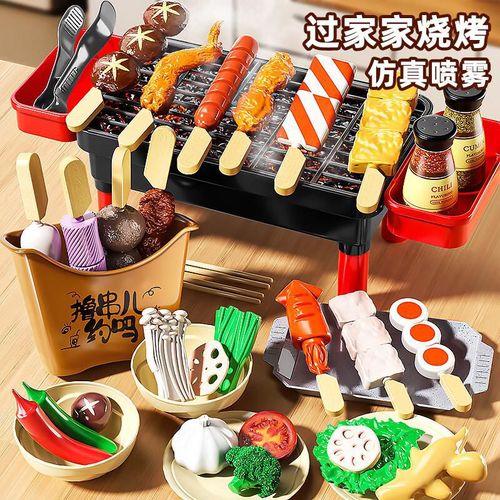 Juguete Parrilla Barbacoa Xidiqi Negro Rojo