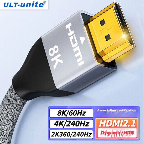 Cable HDMI ULT-unite Certificado 2.1 Gris