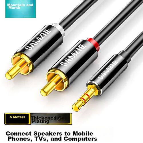 Cable SAMZHE 3.5 mm a RCA Rojo Blanco
