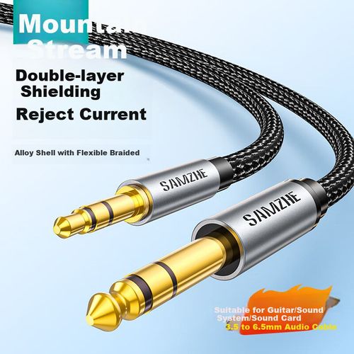 Cable SAMZHE YPZ-50 3.5 mm a 6.35 mm Negro