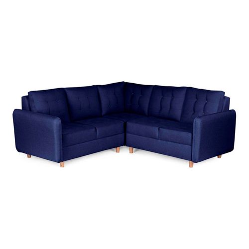Sala Esquinera Con Memory Foam Makora Astori Azul Lino