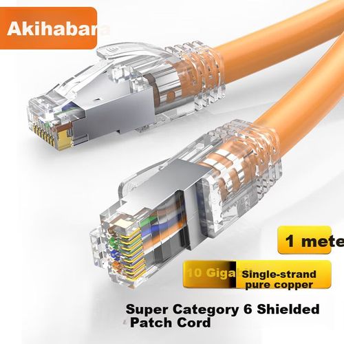 Cable Ethernet CHOSEAL QS2669C Cat6A Naranja 1m