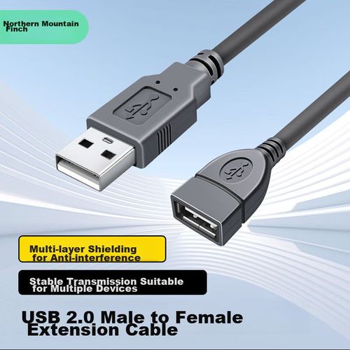 Cable extensión USB Beishanque BSQ-AF04 USB 2.0 macho a hembra gris 5m