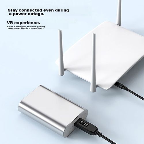 Cable LinkStone USB a DC 5.5x2.5mm 5V a 12V Negro