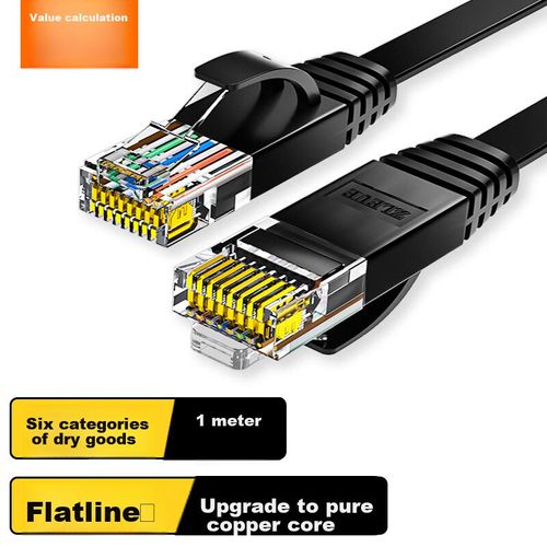 Cable Ethernet ZLEUE CAT6 Plano RJ45 RJ45 Blanco
