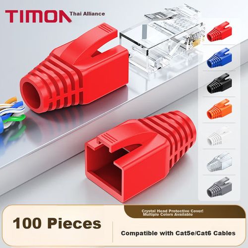 Cubierta protectora TIMON RJ45 Ethernet Rojo