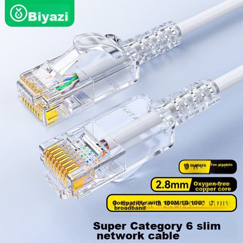 Cable Ethernet BIAZE WX21 Cat6A 50m Blanco