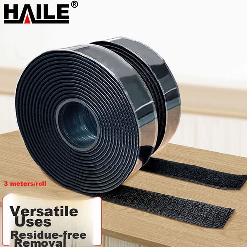 Cinta Adhesiva HAILE ZD-B2H Velcro 2cm Negro
