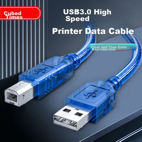 Cable BURLEFRAN USB 2.0 AM a BM Azul 3m
