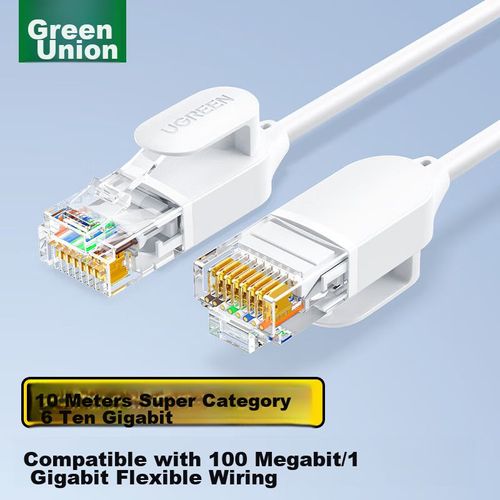 Cable Ethernet UGREEN NW122 CAT6A RJ45 Blanco 1.5m
