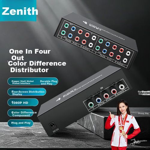 Distribuidor ZHENWEI YPBPR 1 entrada 4 salidas Negro