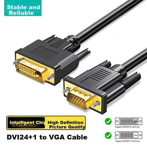 Adaptador DVI DOREWIN DVI24+1 VGA Macho a Hembra Negro