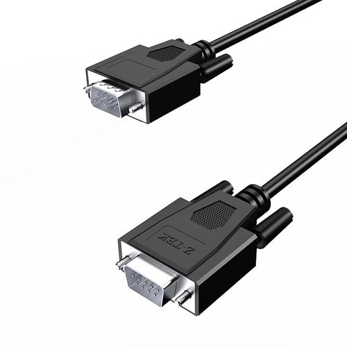 Cable Z-TEK ZC324 DB9 macho a macho 5 m Negro