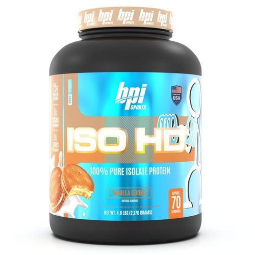 Galleta de vainilla aislada ISO HD de BPI Sports con proteína en polvo 218 kg