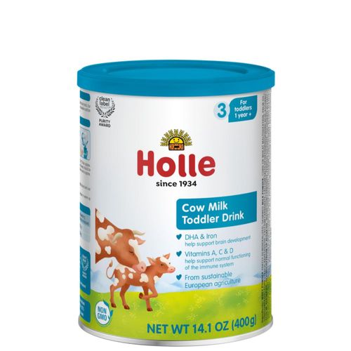 Bebida láctea Holle Organic para niños pequeños 12 a 36 meses 400 ml