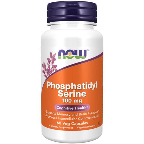 Supplements NOW Foods fosfatidilserina 100 mg 60 cápsulas vegetales