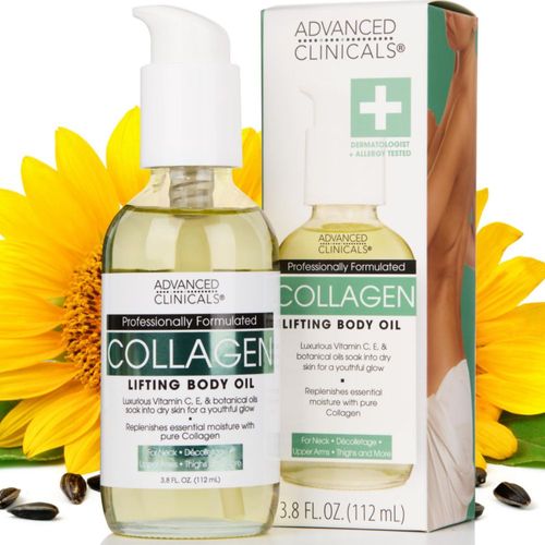 Aceite corporal Advanced Clinicals colágeno reafirmante 112 ml
