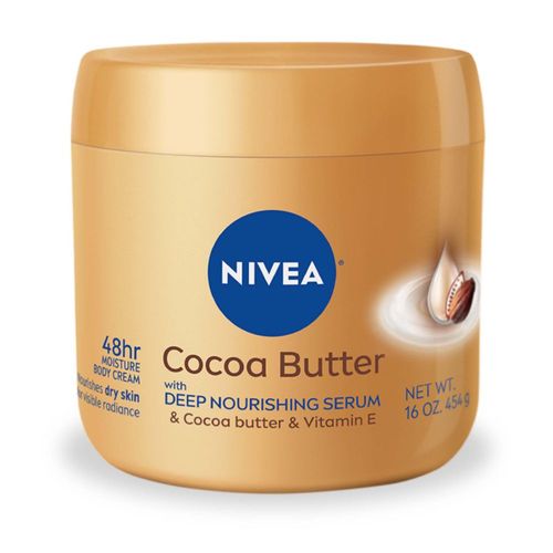 Crema corporal NIVEA con manteca de cacao con sérum nutritivo profundo 480 ml