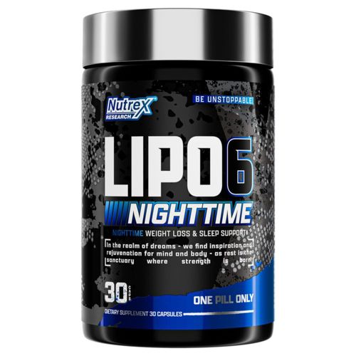 Suplemento Nutrex Lipo 6 quemador de grasa nocturno 30 porciones