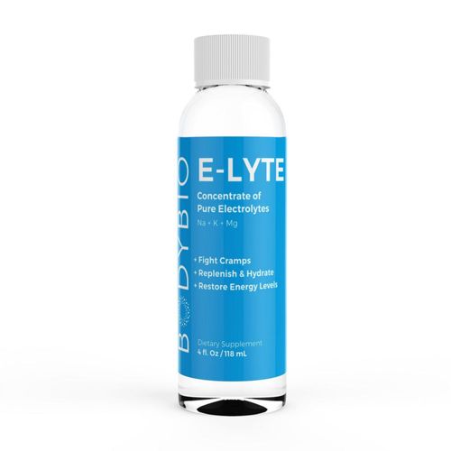 Concentrado de electrolitos BodyBio E-Lyte 120 ml con magnesio