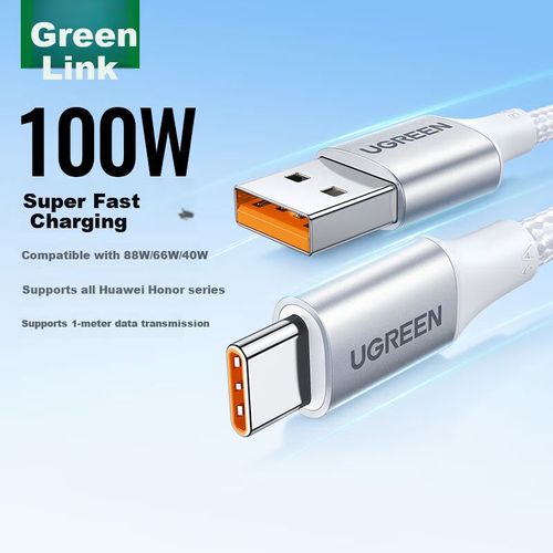 Cable UGREEN Tipo C a Tipo C 6A Negro