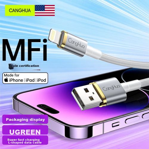 Cable CangHua R02 Lightning a USB Negro 1.2 m