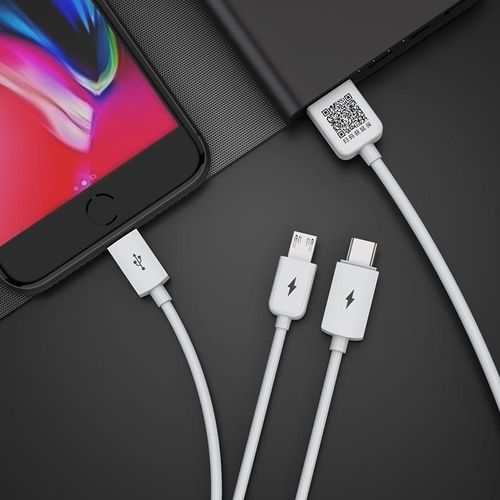 Adaptador Pisen Auto Tipo C 3 en 1 Negro