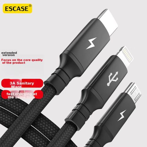 Cargador ESCASE ES-USB-C12 USB Tipo-C Negro