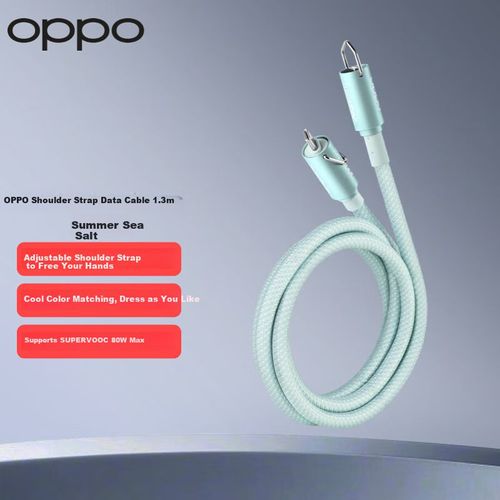 Cable OPPO DL159 Tipo C a Tipo C Azul Sal Marina