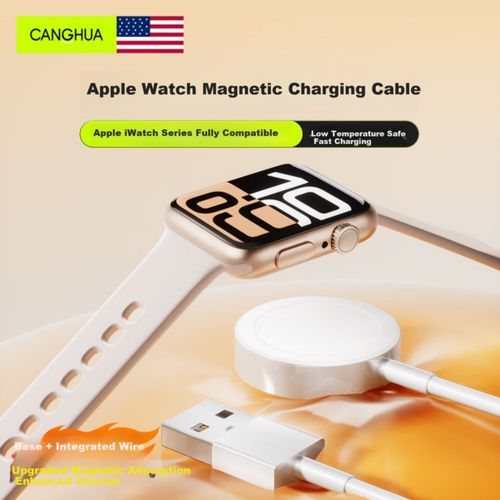 Cargador CangHua USB Magnético para Apple Watch Negro