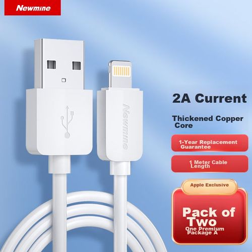 Cable Newmine 1701 Apple a USB Blanco