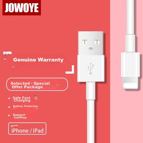 Cable JOWOYE Lightning a USB para iPhone y iPad Negro