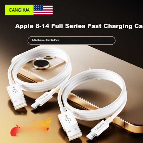 Cable CangHua USB a Lightning Blanco