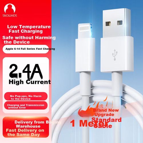 Cable Snowkids Lightning a USB Blanco