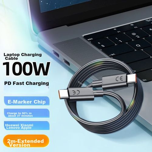 Cable Trendsetter Dual Tipo C a Tipo C 2m Negro