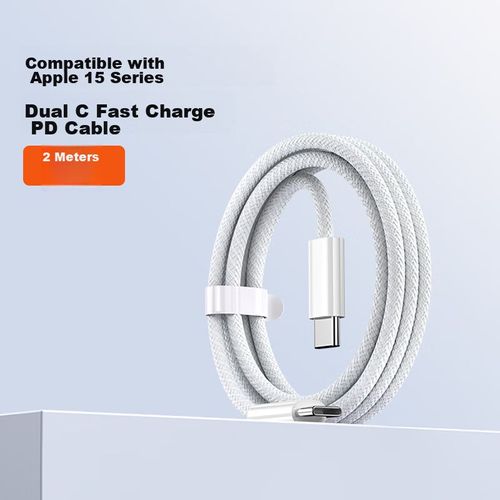 Cable trendsetter USB-C a USB-C 2m Blanco