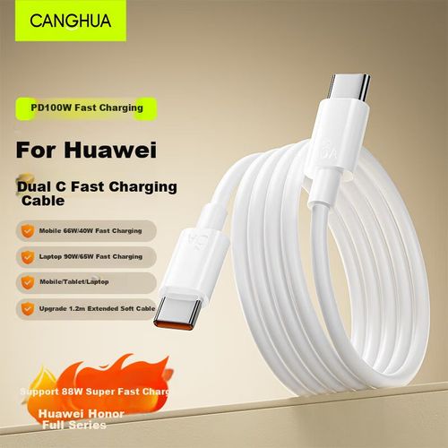 Cable CangHua Tipo C a Tipo C 1.2 m Negro