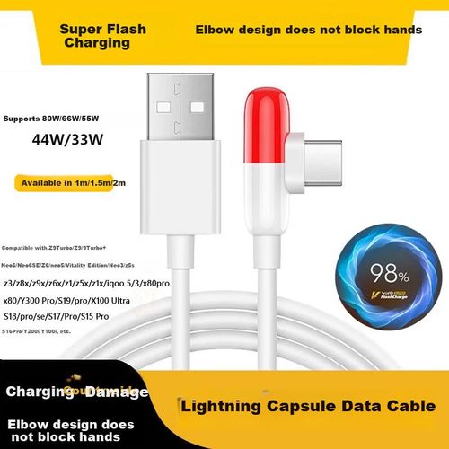 Cable Datos Xuanyi IQOO5A USB Tipo C Negro