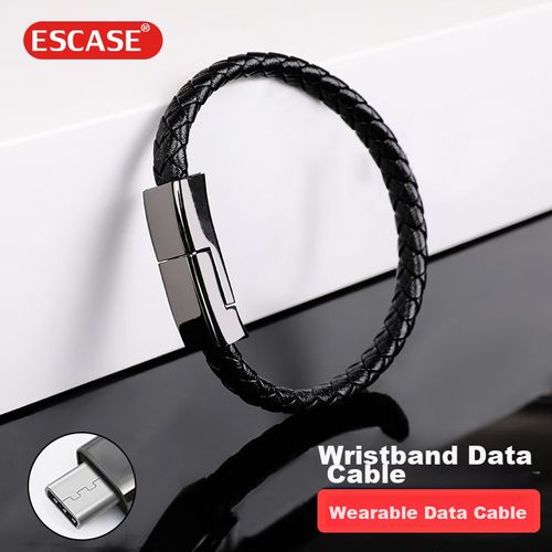 Cable ESCASE Tipo C a Lightning 23 cm Negro
