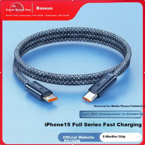 Cable Baseus Dynamic Series Tipo C a Tipo C 100W Negro