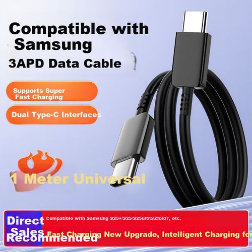 Cable Btrendeter Tipo C Doble Conector Samsung Negro