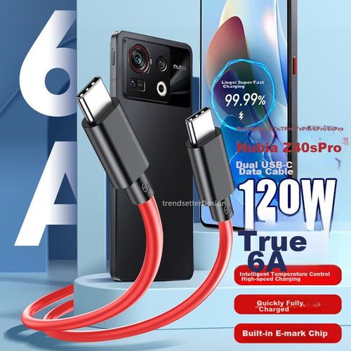 Cable Chao Fan Red Magic Tipo C a Tipo C Negro