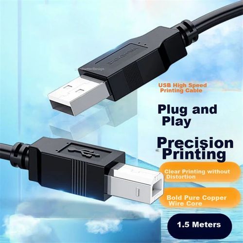 Cable Chaofan USB Tipo A a USB Tipo B Negro