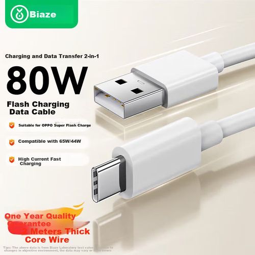 Cable BIAZE USB a Tipo C 2m Negro