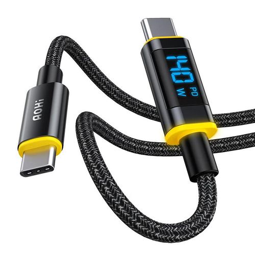 Cable Aohi Type-C a Type-C 1.2m Negro