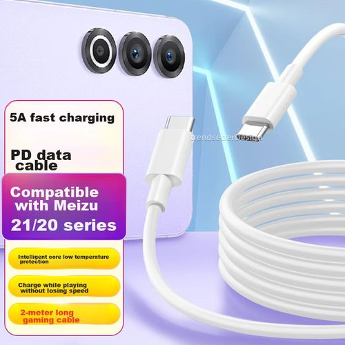 Cable Trendsetter PD USB Tipo-C a USB Tipo-C 5A Negro